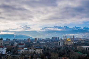 Havadan görünüm, Almatı, Qazaqstan, Kazakistan