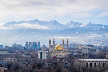 Havadan görünüm, Almatı, Qazaqstan, Kazakistan
