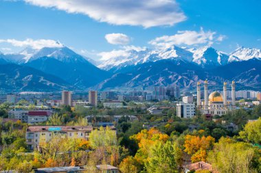 Havadan görünüm, Almatı, Qazaqstan, Kazakistan