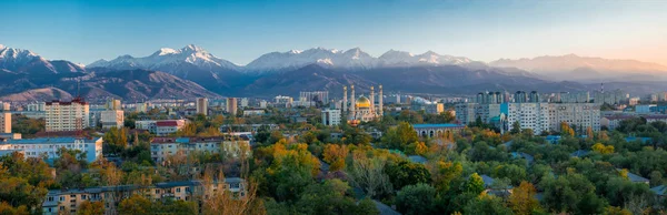 Letecký Pohled Almaty Qazaqstan Kazachstán — Stock fotografie