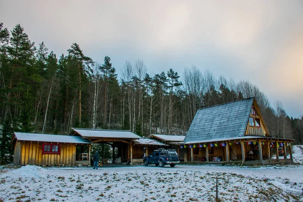 Traditionelle Architektur Von Karelien Russland — Stockfoto