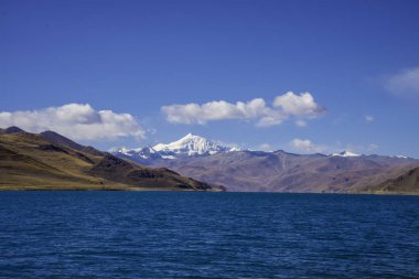 Lhasa, Tibet, Çin 'in güzel doğası.