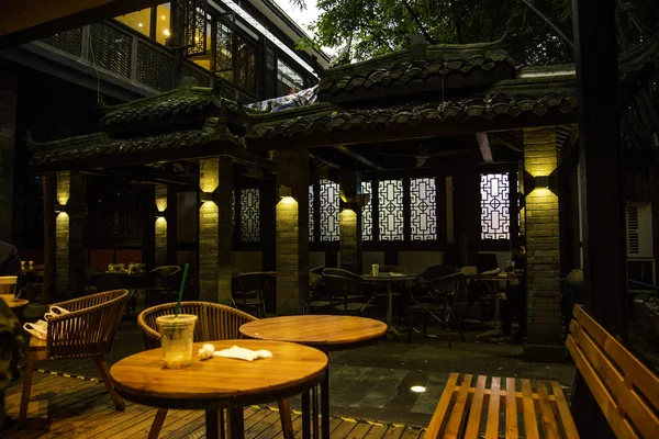 Arquitectura Tradicional Del Casco Antiguo Chengdu China — Foto de Stock
