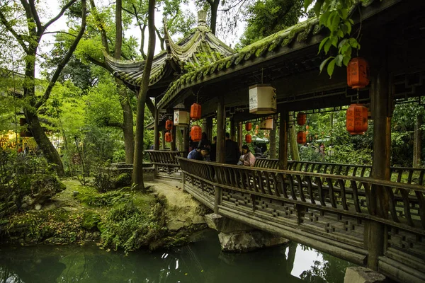 China Old Town Buddhism Holy Land Oriental Chinese Sichuan Chengdu — Stock Photo, Image