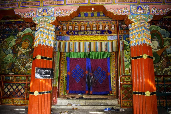 Chinese Oude Stad Heilig Land Tibet Lhasa Ganden Klooster — Stockfoto