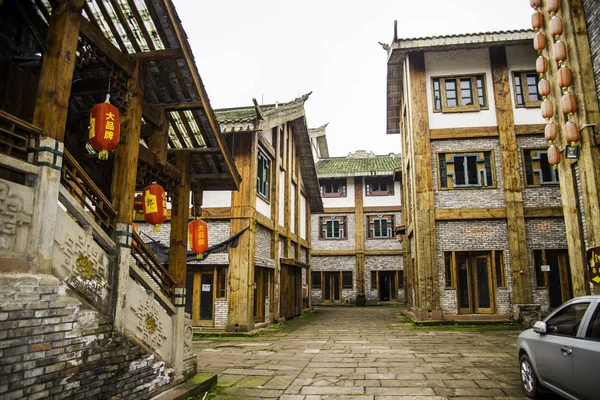 Blick Auf Die Altstadt Von Sichuan China — Stockfoto