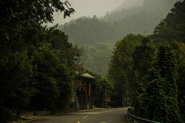 Vista Cidade Velha Sichuan China — Fotografia de Stock