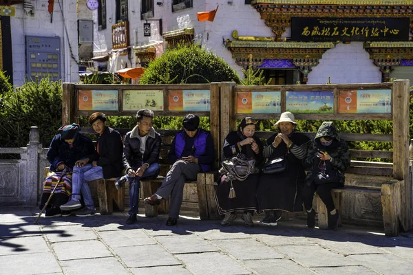 Путешествуя Священной Китайской Земле Тибет Лхаса — стоковое фото