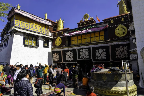 Traveling Chinese Holy Land Tibet Lhasa — Stock Photo, Image