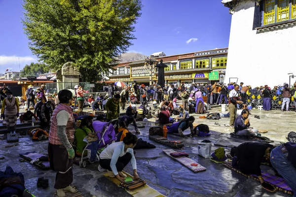 Viajar Por Tierra Santa China Tíbet Lhasa — Foto de Stock