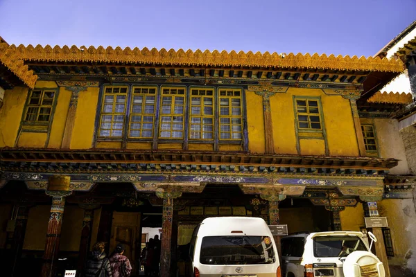 Viajando Por Terra Santa Chinesa Tibete Lhasa — Fotografia de Stock