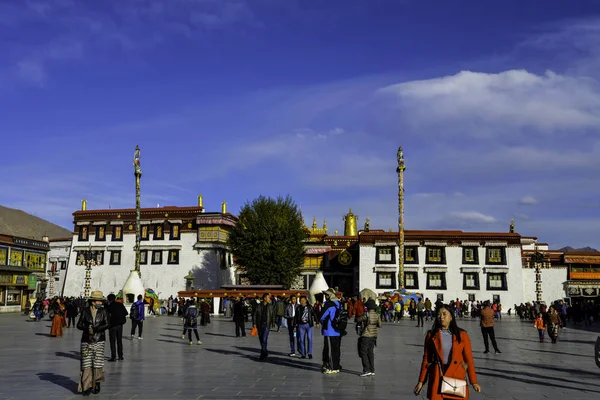 Utazás Kínai Szent Földön Tibet Lhasa — Stock Fotó