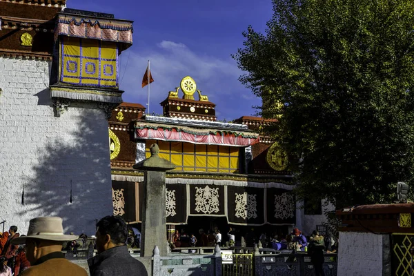 Viajando Por Terra Santa Chinesa Tibete Lhasa — Fotografia de Stock