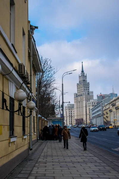 Экскурсия Архитектуре Москвы Туристическая Концепция — стоковое фото