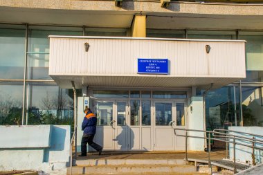 Moskova şehir mimarisini gezmek, seyahat kavramı 