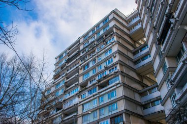 Moskova şehir mimarisini gezmek, seyahat kavramı 