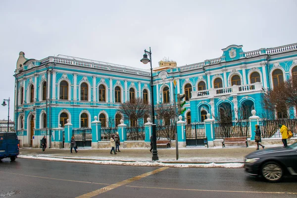 Moskova şehir mimarisini gezmek, seyahat kavramı 