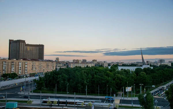 Вигляд Московської Міської Архітектури Туристична Концепція — стокове фото