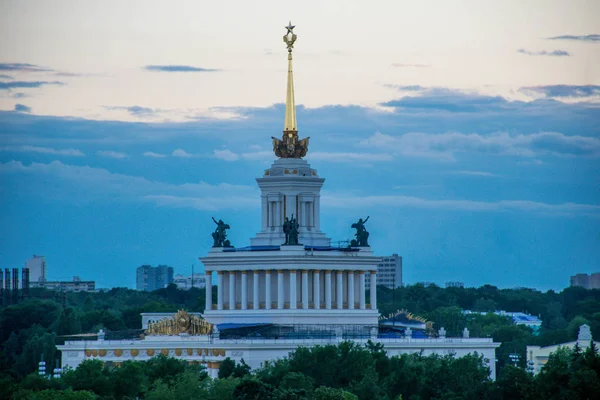 Αξιοθέατα Της Πόλης Της Μόσχας Αρχιτεκτονική Ταξιδιωτική Έννοια — Φωτογραφία Αρχείου