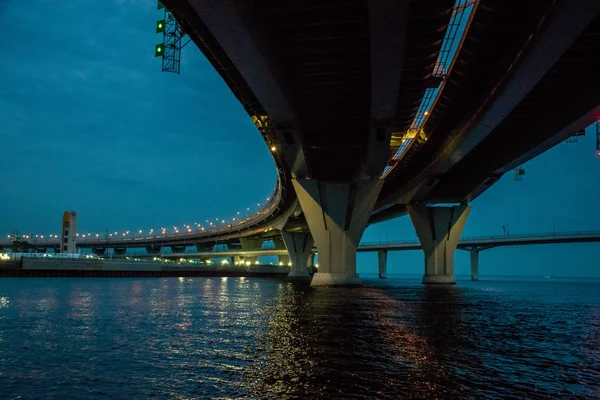 Petersburg Muhteşem Gece Manzarası — Stok fotoğraf