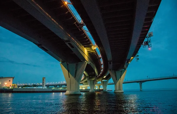 Petersburg Muhteşem Gece Manzarası — Stok fotoğraf