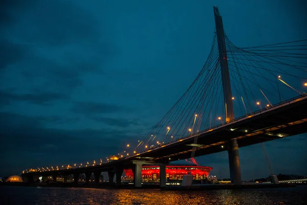 Petersburg Muhteşem Gece Manzarası — Stok fotoğraf