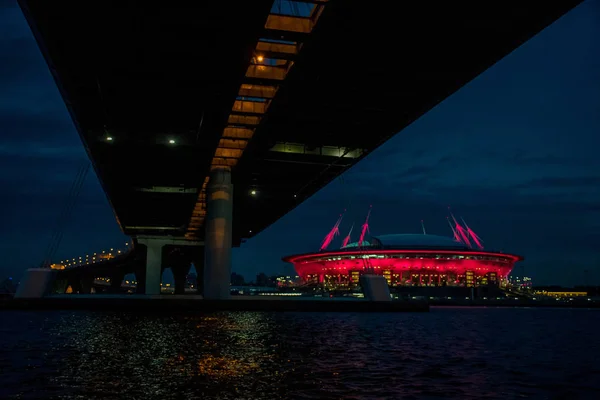 Petersburg Muhteşem Gece Manzarası — Stok fotoğraf