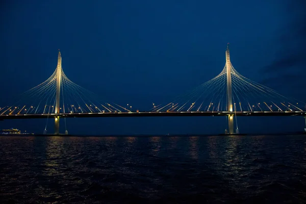 Petersburg Muhteşem Gece Manzarası — Stok fotoğraf