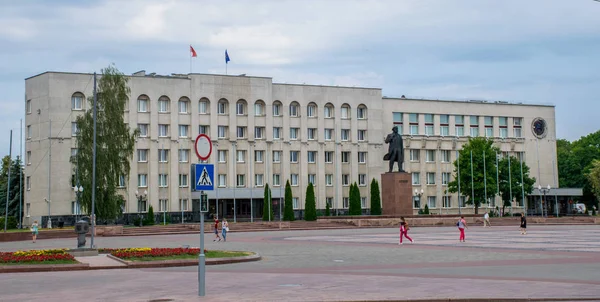 Grodno Belarús Junio 2018 Calles Centrales Casas Históricas Ciudad Más —  Fotos de Stock