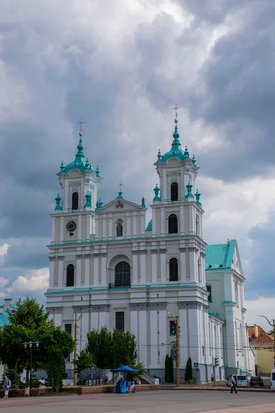 Grodno Fehéroroszország Június 2018 Híres Landmark Szent Ferenc Xavier Székesegyház — Stock Fotó