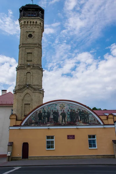 Гродно Беларусь Июнь 2018 Года Центральные Улицы Исторические Дома Самого — стоковое фото