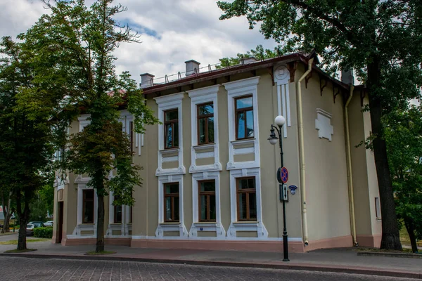 Grodno Belarus June 2018 Central Streets Historical Houses Most European — Stock Photo, Image