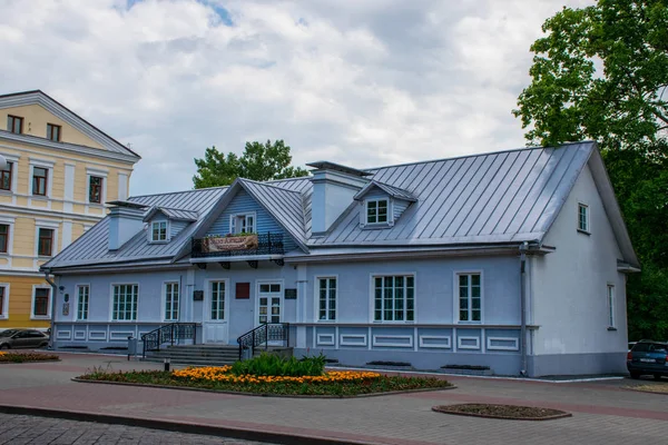 Grodno Belarus June 2018 Central Streets Historical Houses Most European — Stock Photo, Image