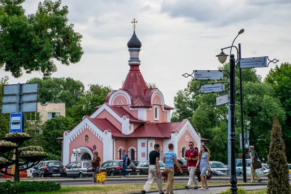 Grodno Bielorrússia Junho 2018 Ruas Centrais Casas Históricas Cidade Mais — Fotografia de Stock