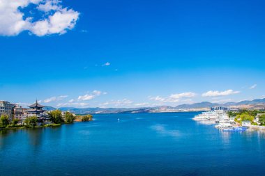 Dali şehir doğasının manzarası, Yunnan, Çin