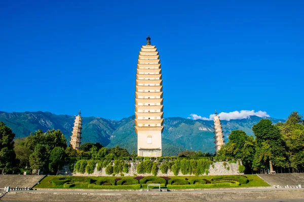 Dali China Okt 2018 Die Drei Pagoden Des Chongsheng Tempels — Stockfoto