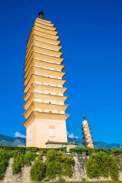 Dali Chiny Paź 2018 Trzy Pagody Chongsheng Temple Pobliżu Starego — Zdjęcie stockowe