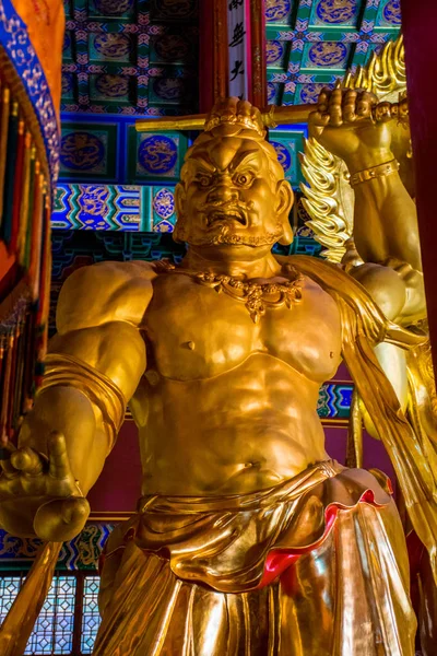 Dali Provincia Dello Yunnan Cina Ott 2018 Statue Buddiste Oro — Foto Stock