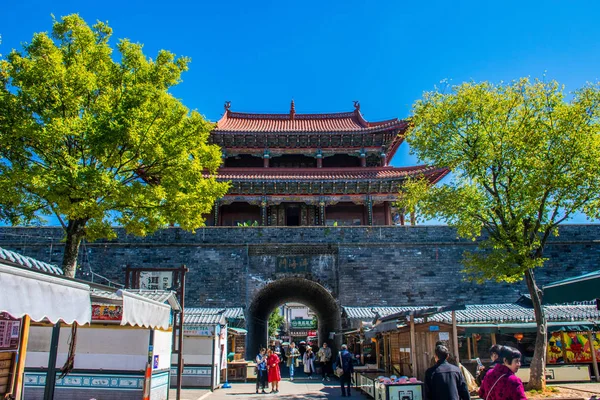 Traditionele Architectuur Van Dali Stad Yunnan China — Stockfoto