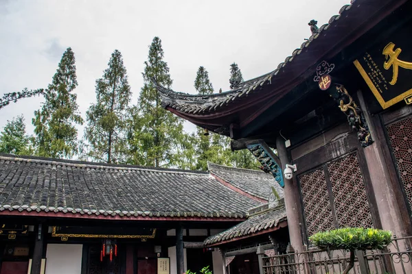 Arquitectura Tradicional Ciudad Chengdu Sichuan China —  Fotos de Stock
