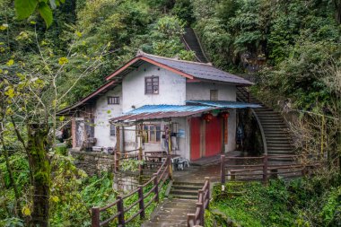 traditional architecture in Emei shan mountains, Sichuan, China