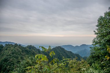 beautiful nature of Emei shan mountains, Sichuan, China
