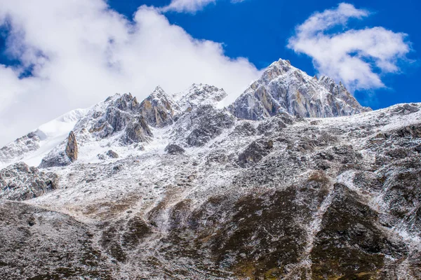 Viaggiando Verso Montagna Kampo Nenang Nel Tibet Orientale Sichuan Cina — Foto Stock