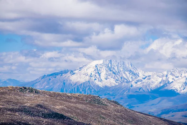 Voyageant Montagne Kampo Nenang Dans Est Tibet Sichuan Chine — Photo