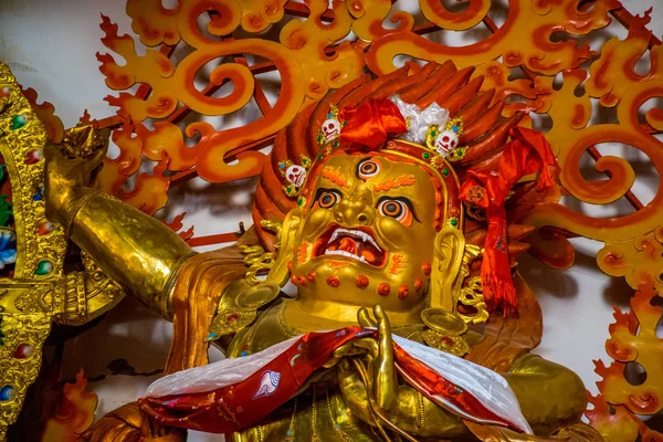 Chrám Blízkosti Hory Kampo Nenang Východním Tibetu Sichuan Čína — Stock fotografie