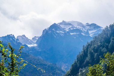 Doğu Tibet 'teki Kawa Karpo Dağı manzarası, Yunnan, Çin