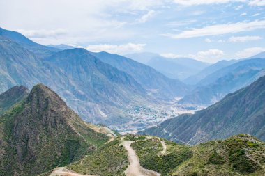 Doğu Tibet 'teki Kawa Karpo Dağı manzarası, Yunnan, Çin