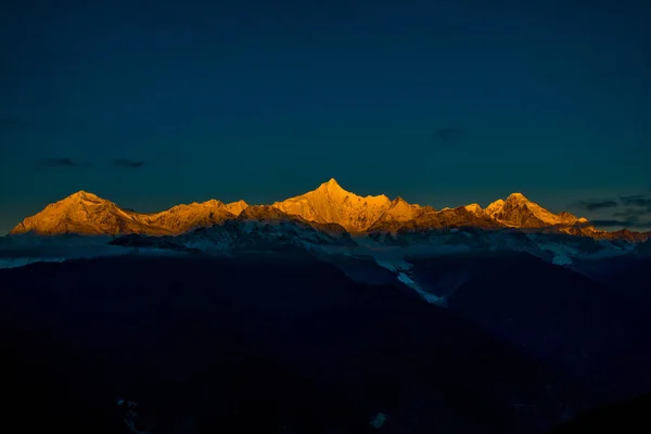 View Kawa Karpo Mountain Eastern Tibet Yunnan China — Stock Photo, Image