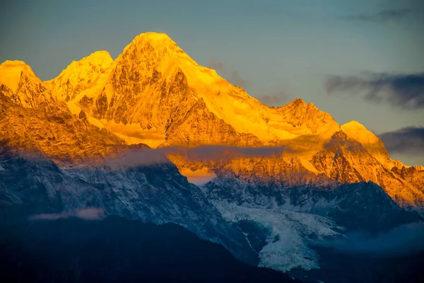 Utsikt Över Kawa Karpo Berget Östra Tibet Yunnan Kina — Stockfoto