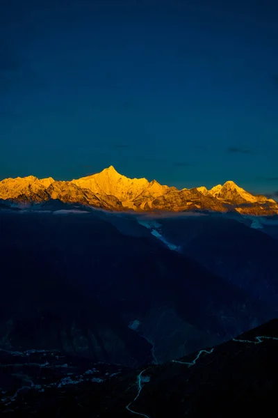 Utsikt Över Kawa Karpo Berget Östra Tibet Yunnan Kina — Stockfoto